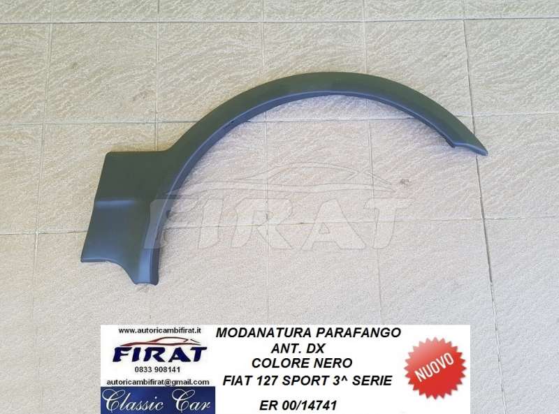 MODANATURA PARAFANGO FIAT 127 3 SERIE SPORT ANT.DX